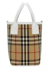 Burberry Embroidered Canvas Mini London Handbag