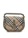 Burberry Small Handbag With Adjustable Strap And Check Pattern