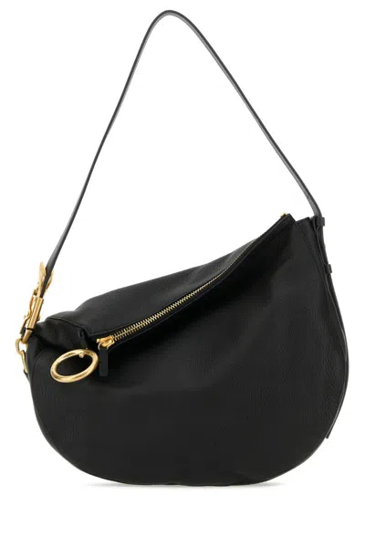Burberry Mini Premium Leather Handbag In Black