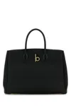 Burberry Medium Rocking Horse Suede Tote Bag In Black