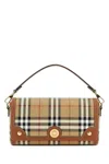 Burberry Ls Hampshire Check Printed Shoulder Bag In Briarbrown
