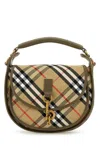 Burberry Small Handbag With Adjustable Strap And Check Pattern In Multi