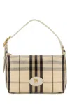 Burberry Canvas Shoulder Bag Check Pattern Hardware In Multi
