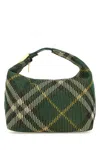 Burberry Embroidered Nylon Mini Peg Handbag In Printed