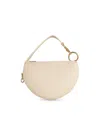 Burberry Ivory Leather Knight Arc Handbag In White