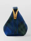 Burberry Handle Geometric Pattern Shoulder Bag