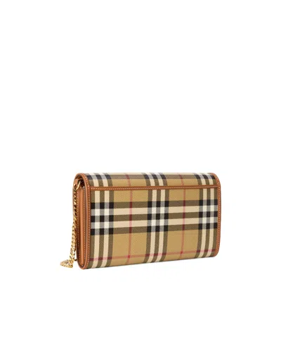 Burberry Hannah Check Wallet On Chain In Multi