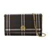Burberry Checkered Wallet In Grey