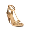 BURBERRY OPEN BOX - BURBERRY HANS RUNWAY SANDAL IN GOLD