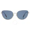 Burberry Harper Blue Cat Eye Ladies Sunglasses Be3144 110980 58 In Blue/red