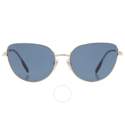 Burberry Harper Blue Cat Eye Ladies Sunglasses Be3144 110980 58 In Blue/red