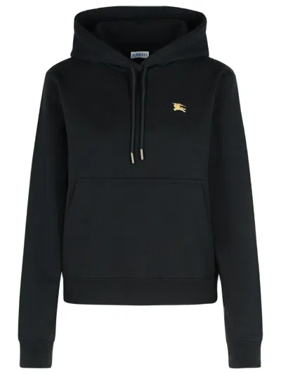BURBERRY BURBERRY HARRIET' BLACK COTTON SWEATSHIRT