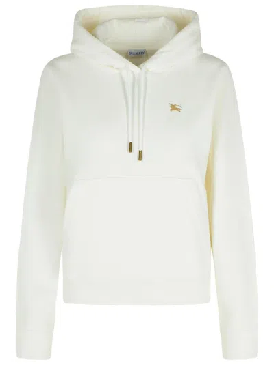 Burberry 'harriet' Ivory Cotton Sweatshirt In Multi