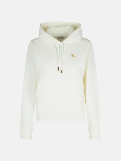 Burberry 'harriet' Ivory Cotton Sweatshirt In White