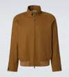 Burberry Luxe Cashmere Harrington Jacket In Brown
