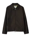 Burberry Cotton Gabardine Chester Harrington Jacket In Black