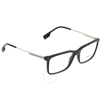 Burberry Harrington Demo Rectangular Men's Eyeglasses Be2339 3001 55 In Red