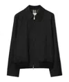 Burberry Cotton Gabardine Chester Harrington Jacket In Black