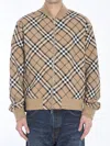 Burberry Mens Linden Ip Check Check-pattern Relaxed-fit Wool-blend Bomber Jacket In Beige
