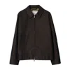 Burberry Harrington Spread Collar Shirt Jacket In Black