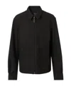 Burberry Harrington Spread Collar Shirt Jacket In Black