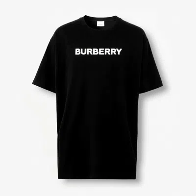 Pre-owned Burberry Harriston Logo T-shirt - Black