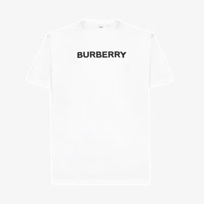 Pre-owned Burberry Harriston Logo T-shirt - White
