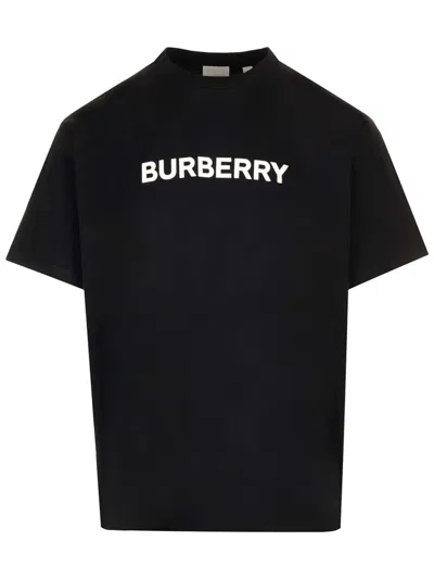 Burberry Harriston T-shirt In Black
