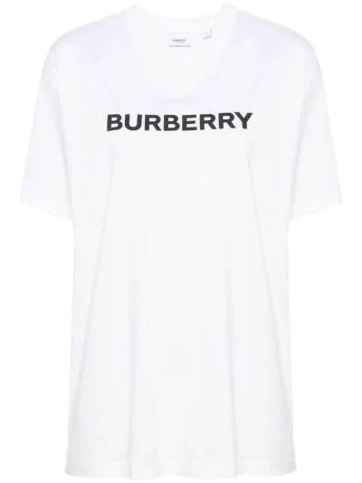 Burberry `harriston` T-shirt In White