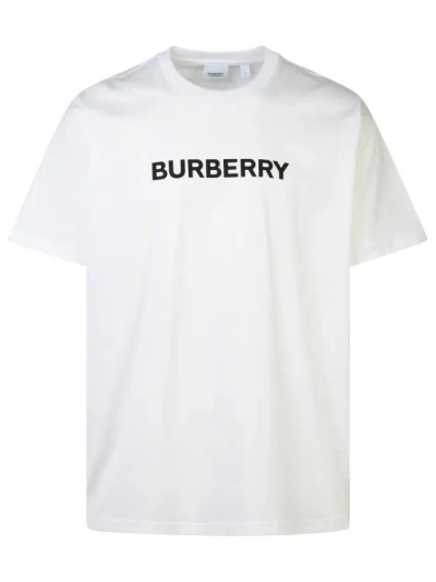 Burberry Harriston' White Cotton T-shirt