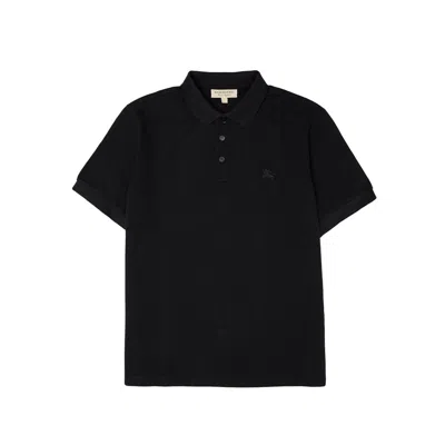Burberry Hartford Classic Cotton Polo In Black