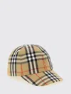 Burberry Check Pattern Cap Curved Brim Design In Brown