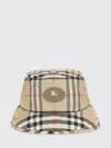 Burberry Multicolor Polyamide Bucket Hat In Brown
