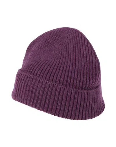 Burberry Hat Plum Size 6 ⅝ Cashmere In Purple