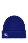 Burberry Electric Blue Cashmere Beanie Hat