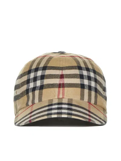 Burberry Hats And Headbands In Neutral