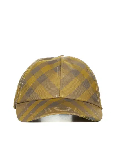 Burberry Hats And Headbands In Yellow