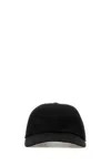 Burberry Women Black Polyester Blend Baseball Cap In Black
