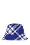 Burberry Checkered Wool Blend Bucket Hat With Two Air Vents In Knightipcheck