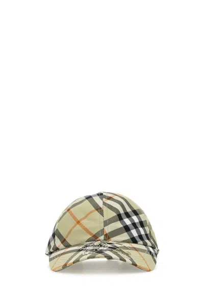 Burberry Embroidered Canvas Baseball Cap In Lightsageipcheck