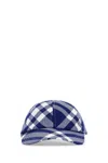 Burberry Embroidered Polyester Blend Baseball Cap In Blue