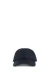 Burberry Embroidered-logo Cotton Baseball Cap In Black