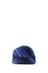 Burberry Embroidered-logo Cotton Baseball Cap In Blue