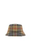 Burberry Check Cotton Bucket Hat In Checked