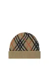 Burberry Check Cashmere-blend Beanie In Brown