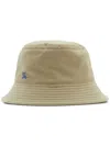 Burberry Equestrian Knight Embroidered Cotton Bucket Hat In Green