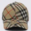 Burberry Men Check Baseball Hat In Brown