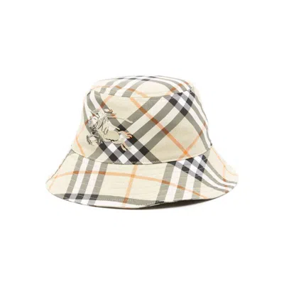 Burberry Hats In Neutrals/white