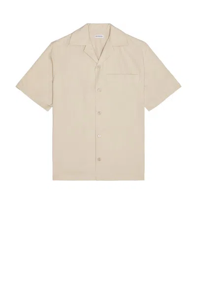 Burberry Relaxed Fit Knot Logo Cotton Shirt In Fossil