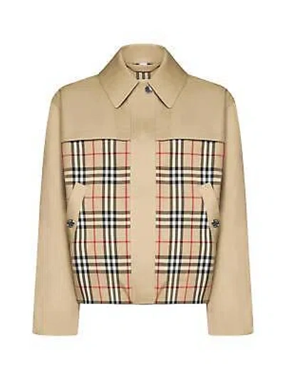 Pre-owned Burberry Hawkley Check Cotton Jacket In Yellow